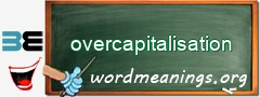 WordMeaning blackboard for overcapitalisation